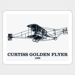 Curtiss Golden Flyer 1909 Aircraft Sticker